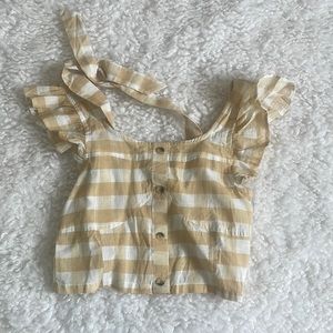 Rebellion open back cropped top